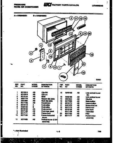 Cabinet parts