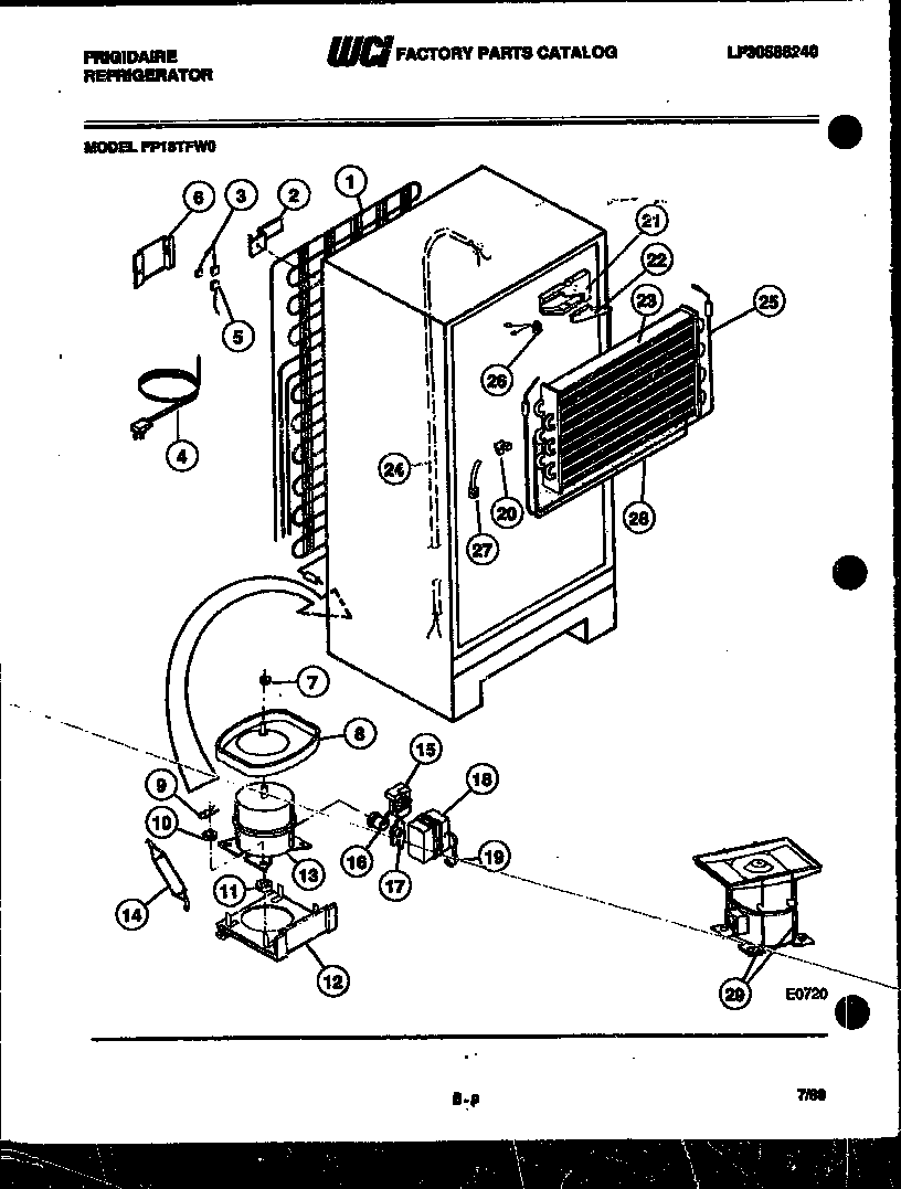 System and automatic defrost parts