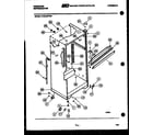 Frigidaire FPCE19TFF0 cabinet parts diagram