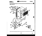 Frigidaire FPCE19TFL0 system and automatic defrost parts diagram