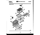 Frigidaire FPD17TFA0 shelves and supports diagram