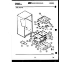 Frigidaire FPE21TFW0 shelves and supports diagram