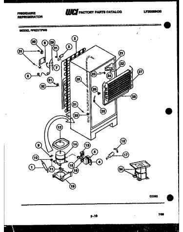 System and automatic defrost parts