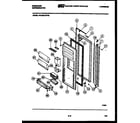 Frigidaire FPCE22V3FF0 refrigerator door parts diagram