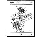 Frigidaire FPD17TIFL0 shelves and supports diagram