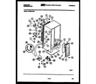 Frigidaire FPCE24VFW0 system and automatic defrost parts diagram