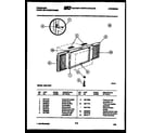 Frigidaire A05LH5F2 window mounting parts diagram