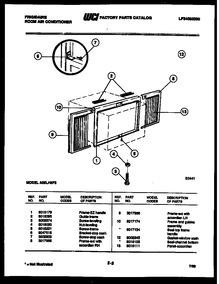 Window mounting parts
