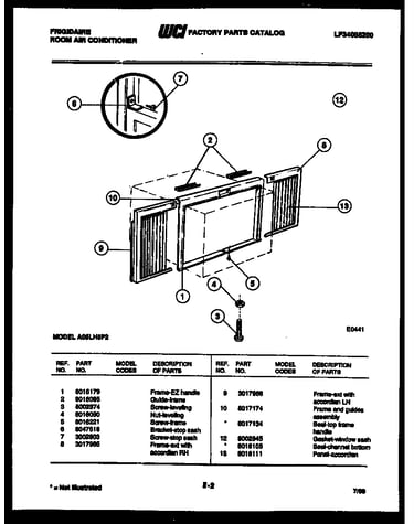 Window mounting parts