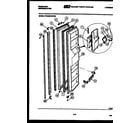 Frigidaire FPCE22VWFF0 freezer door parts diagram