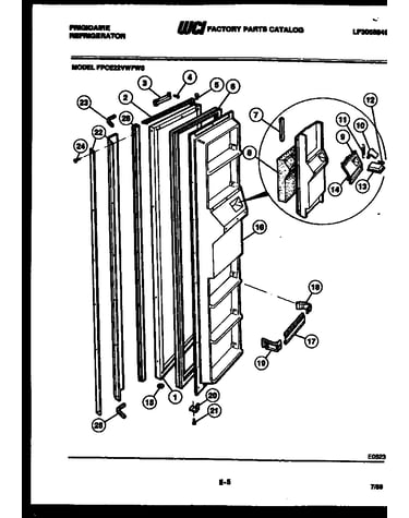 Freezer door parts