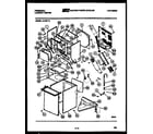Frigidaire LC120FW0 cabinet parts and heater diagram