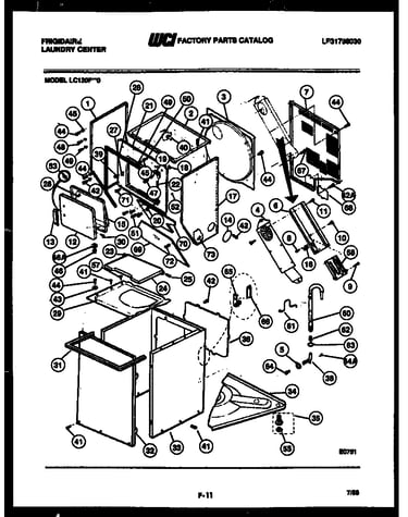 Cabinet parts and heater