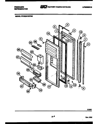 Refrigerator door parts