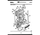 Frigidaire FPCE24VWFH0 cabinet parts diagram