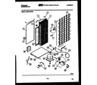 Frigidaire FPCE24VWFW0 system and automatic defrost parts diagram