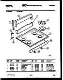 Backguard and cooktop parts