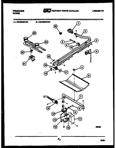 Burner, manifold and gas control