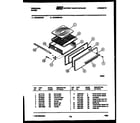 Frigidaire GCG38BCW4 broiler drawer parts diagram