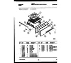 Frigidaire GCG34BCW5 broiler drawer parts diagram