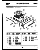Broiler drawer parts