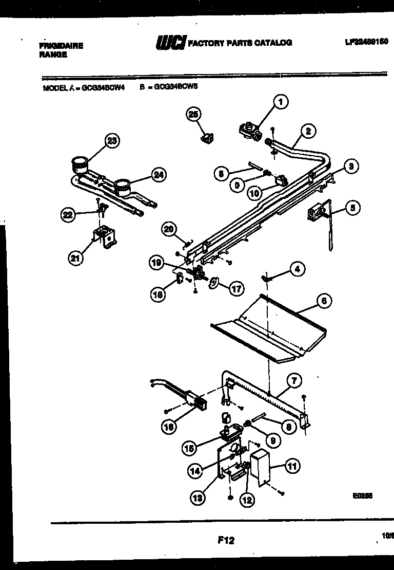 Burner, manifold and gas control