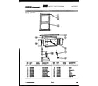 Frigidaire AR28NS5F1 window mounting parts diagram