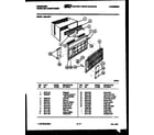 Frigidaire A06LH5F1 cabinet parts diagram