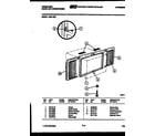 Frigidaire A06LH5F1 window mounting parts diagram