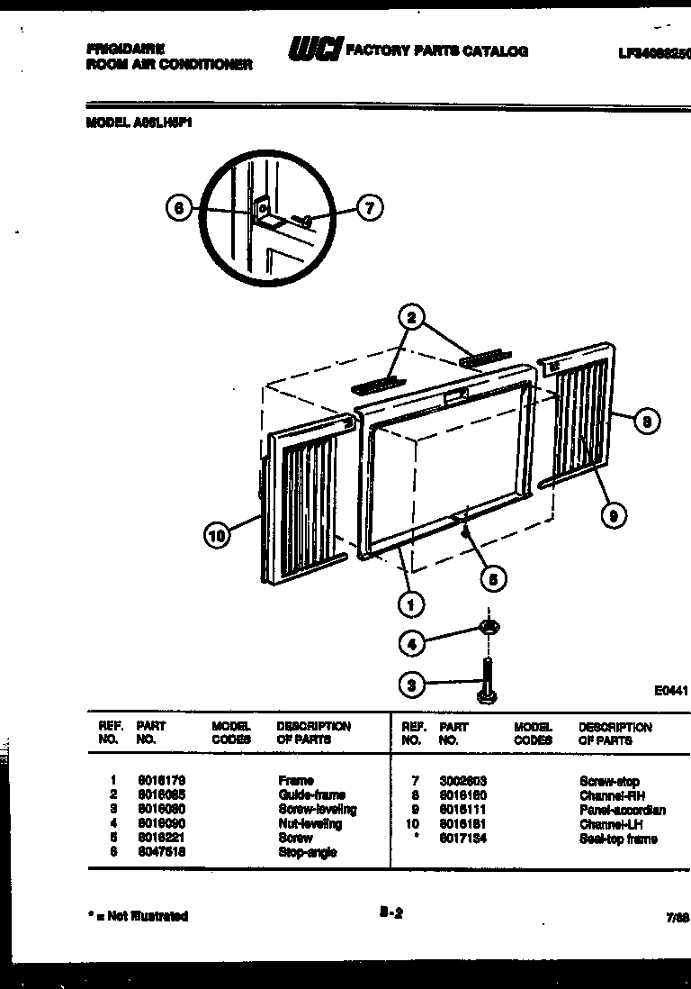 Window mounting parts