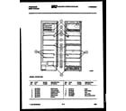 Frigidaire FCDWF135E shelves and supports diagram