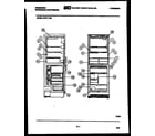 Frigidaire FPIF117BE shelves and supports diagram