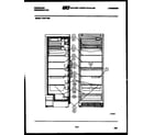Frigidaire FCDF135E shelves and supports diagram