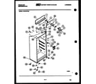 Frigidaire FPD19TFW0 cabinet parts diagram