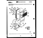 Frigidaire FPD19TFW0 system and automatic defrost parts diagram
