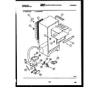 Frigidaire FCD12TFL1 system and automatic defrost parts diagram
