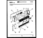 Frigidaire WDSCW6 console and control parts diagram