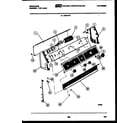 Frigidaire WDSCL6 console and control parts diagram