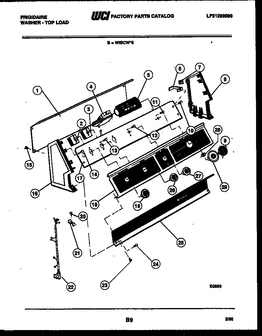 Console and control parts