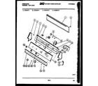 Frigidaire WCDDW3 console and control parts diagram