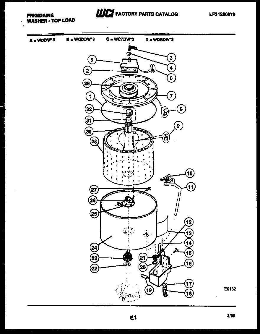 Tub detail