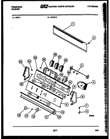 Console and control parts
