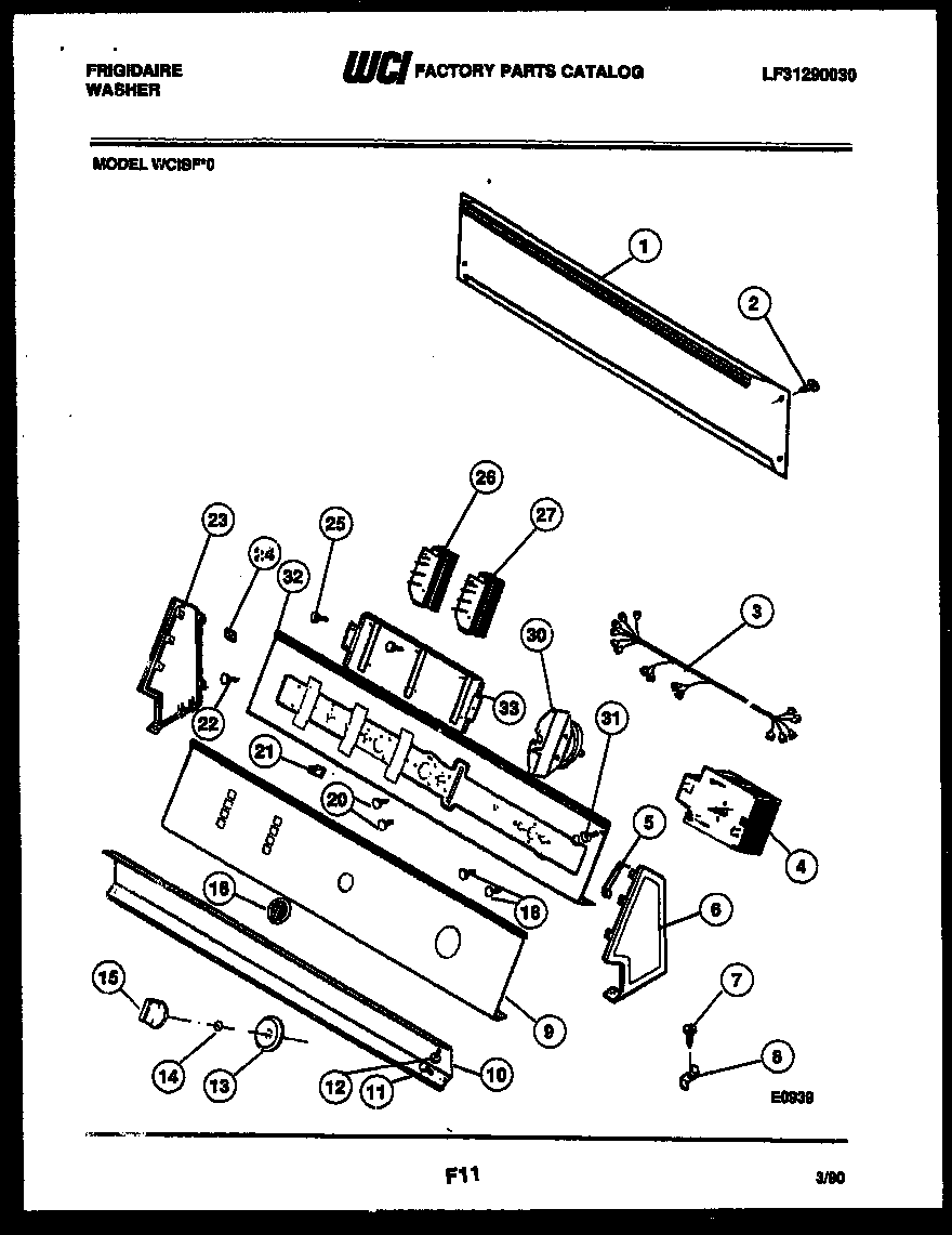 Console and control parts