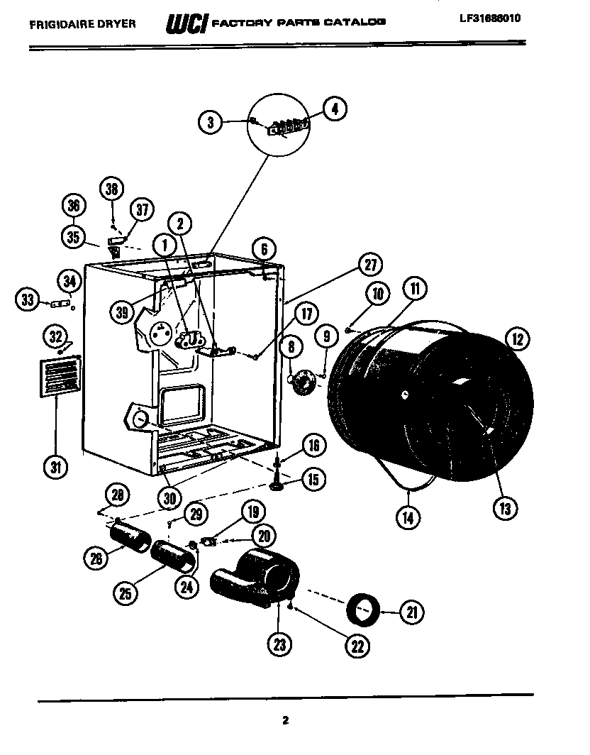 CABINET AND COMPONENT PARTS