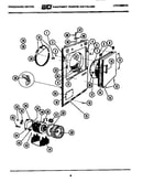 Cabinet front, motor and blower