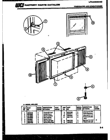 Window mounting parts