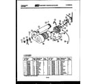Frigidaire DEDMH6 blower and drive parts diagram