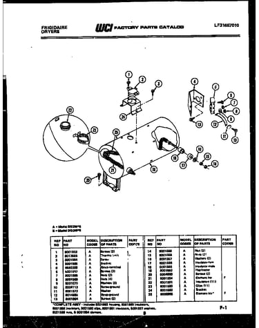 Element and housing parts