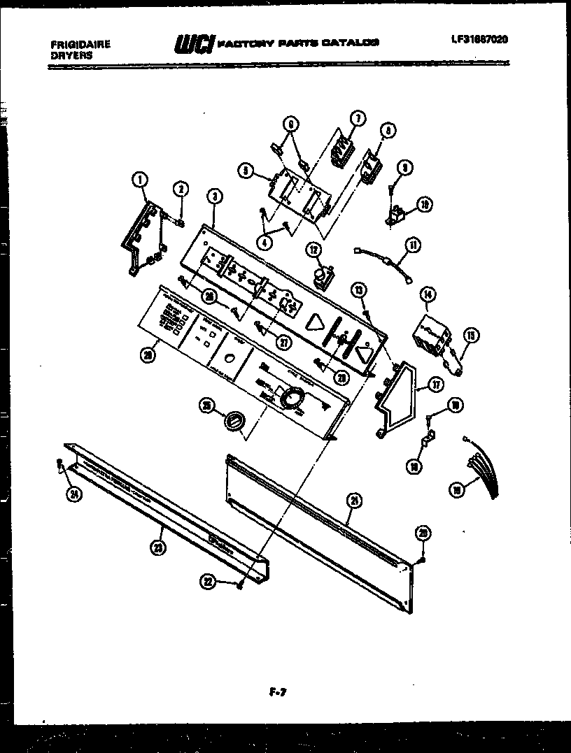 CONSOLE AND CONTROL PARTS