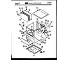 Frigidaire DEIDL1 door, top and cabinet parts diagram